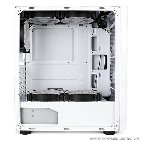 Gabinete Xzeal Xz130 Atx, Micro Atx, Mini Itx Color Blanco - (XZCGB06W)