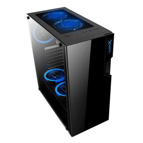 Gabinete Xzeal Xz130 Atx, Micro Atx, Mini Itx Color Negro - (Xzcgb06b)