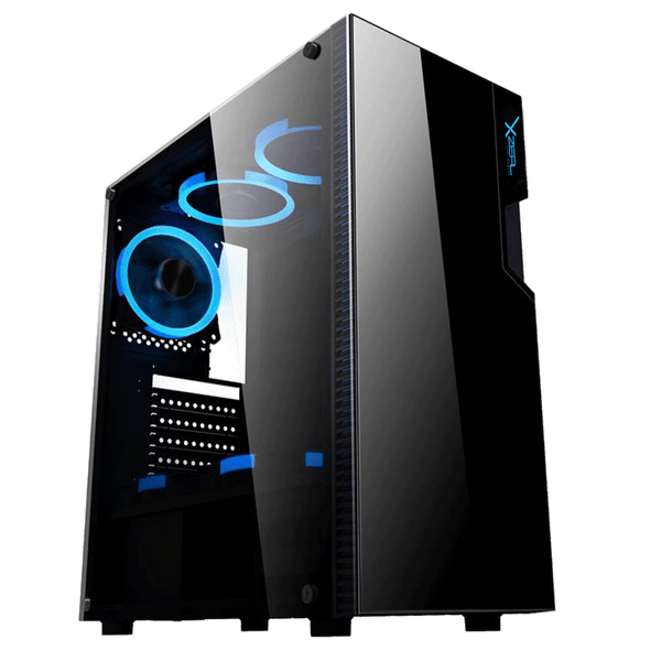 Gabinete Xzeal Xz130 Atx, Micro Atx, Mini Itx Color Negro - (Xzcgb06b)