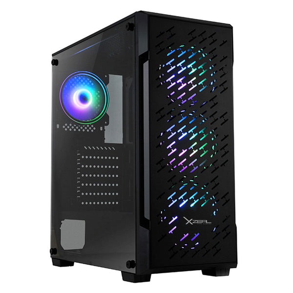 Gabinete Xzeal Xz135 Atx, Micro Atx, Mini Itx, Color Negro Rgb - (Xzcgb07b)