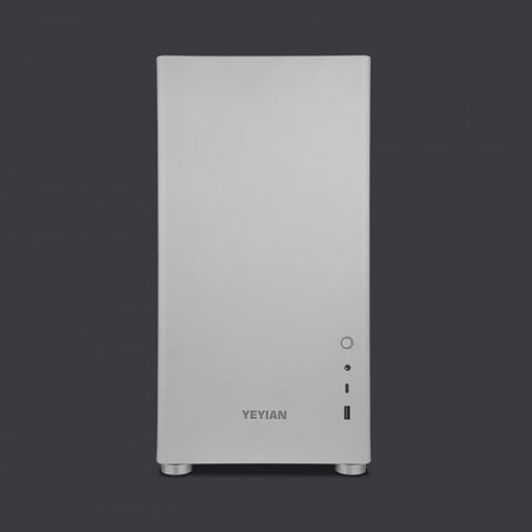Gabinete Yeyian Gamer Hussar+ Blanco Ycm-Ashus-01 Atx Usb C Cristal Templado