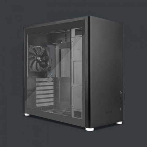 Gabinete Yeyian Gamer Hussar+ Negro Ycm-Ashus-01 Atx Usb C Cristal Templado