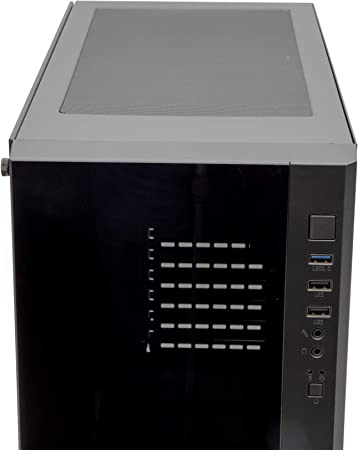 Gabinete Yeyian Gamer Ynh-B2100 Blade 2100 Lat Cristal Templado, 1 ventilador Led, Usb Negro