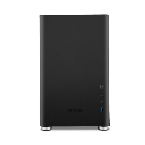 Gabinete Yeyian Hussar Ycm-Atxaw-01 Micro Atx,1 Ventilador, Lat Cristal Templado