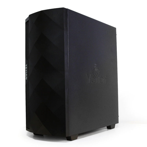 Gabinete Yeyian Yga-49701 Abyss 2500 Atx Rgb 3 ventiladores Argb,2 Usb3.0 Negro