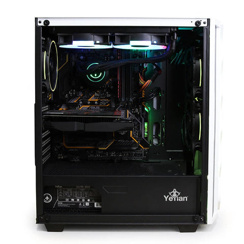 Gabinete Yeyian Yga-49702 Abyss 2500 Atx Rgb Lat Cristal 3 Ventiladores Argb Usb3.0 B