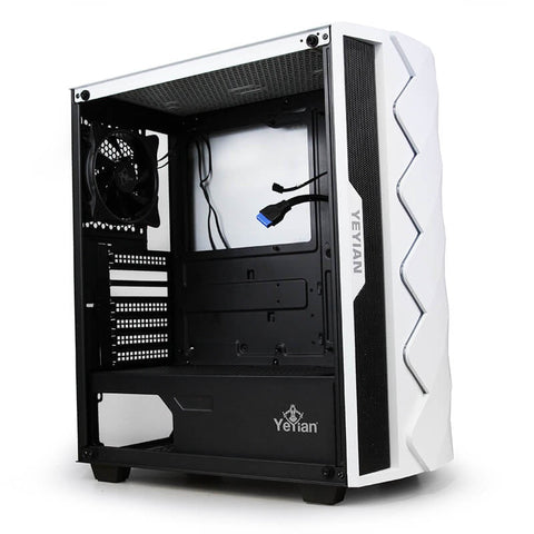 Gabinete Yeyian Yga-49702 Abyss 2500 Atx Rgb Lat Cristal 3 Ventiladores Argb Usb3.0 B