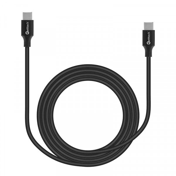 Getttech Cable USB, USB Tipo C a Tipo C - Modelo: GCU-UCQC-01