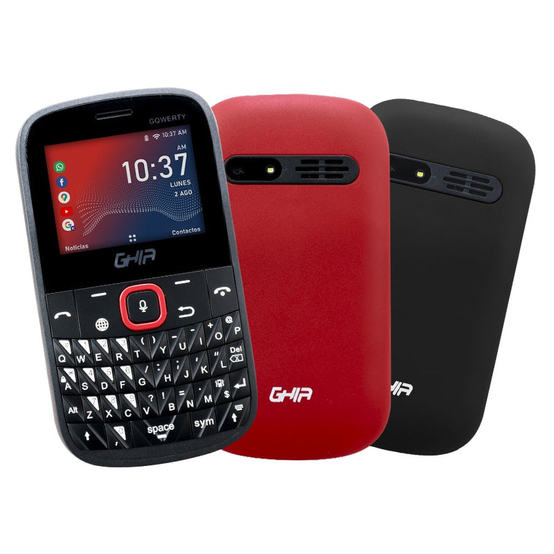 Ghia Smart Feature Phone 3g Gqwerty, Kaios, 2.31 Pulg, Dual Core, Dualsim, 512mb 4gb, Wifi, Bt