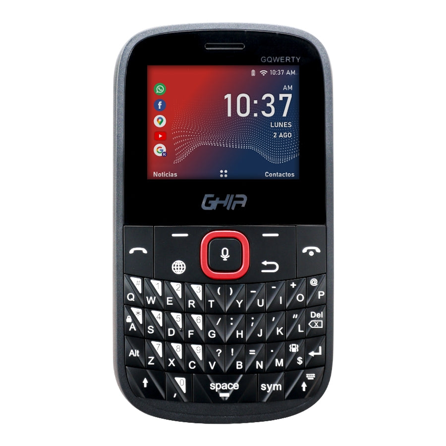 Ghia Smart Feature Phone 3g Gqwerty, Kaios, 2.31 Pulg, Dual Core, Dualsim, 512mb 4gb, Wifi, Bt