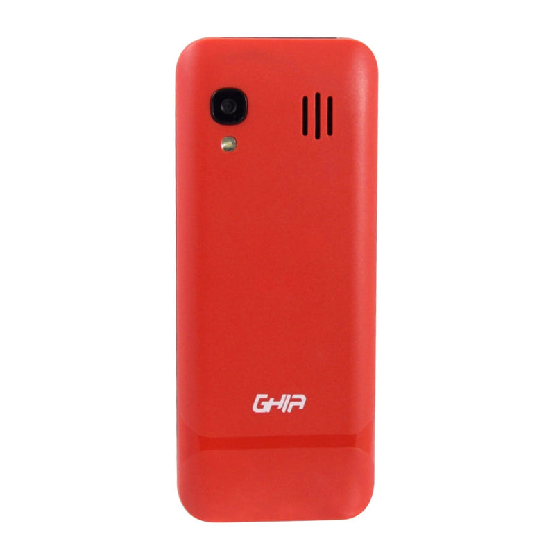 Ghia Smart Feature Phone 3g Kox1, Kaios , 2.4 Pulg , Dual Core, Dualsim, 512mb 4gb, Wifi, Bt,  Rojo