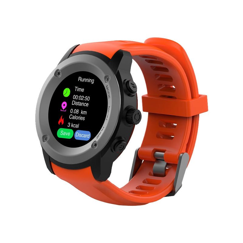 Ghia Smart Watch Draco, 1.3 Touch, Heart Rate, Bt, Gps, Gac-071, Color Anaranjado