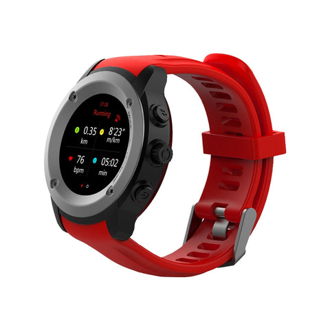 Ghia Smart Watch Draco, 1.3 Touch, Heart Rate, Bt, Gps, Gac-072, Color Rojo