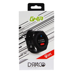 Ghia Smart Watch Draco, 1.3 Touch, Heart Rate, Bt, Gps, Gac-142, Color Negro Con Negro
