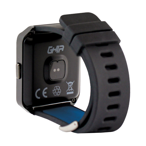 Ghia Smart Watch, Pantalla 1.54 Touch, Bt, Ios, Android, Negro - Azul