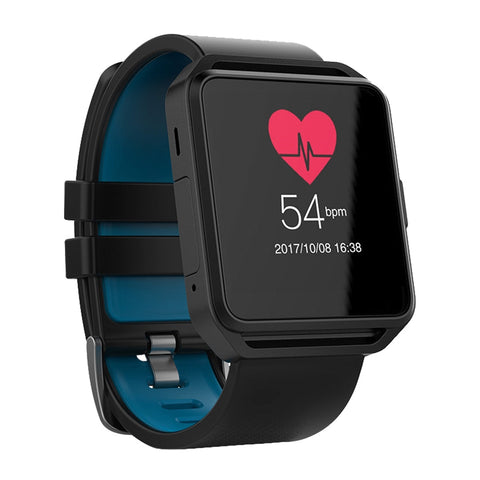 Ghia Smart Watch, Pantalla 1.54 Touch, Bt, Ios, Android, Negro - Azul