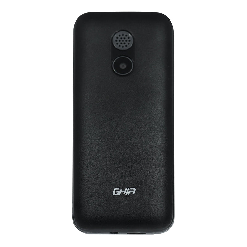 Ghia Telefono Celular 2g, Quadband,  Pantalla 1.77in,  Single Core - 32mb32mb, Camara 0.08mp, Bateria 600mah, Radio Fm, Negro Con Gris