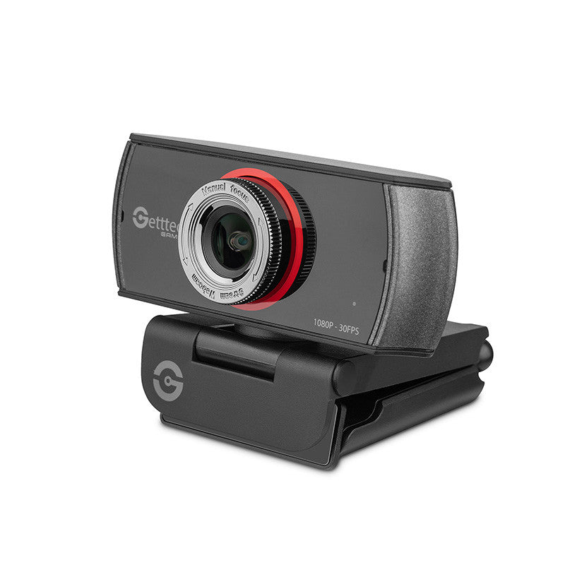 Webcam Getttech Streaming  Fhd 30Fps Usb Microfonos Dobles (Gpw-Fhdmf-G1)