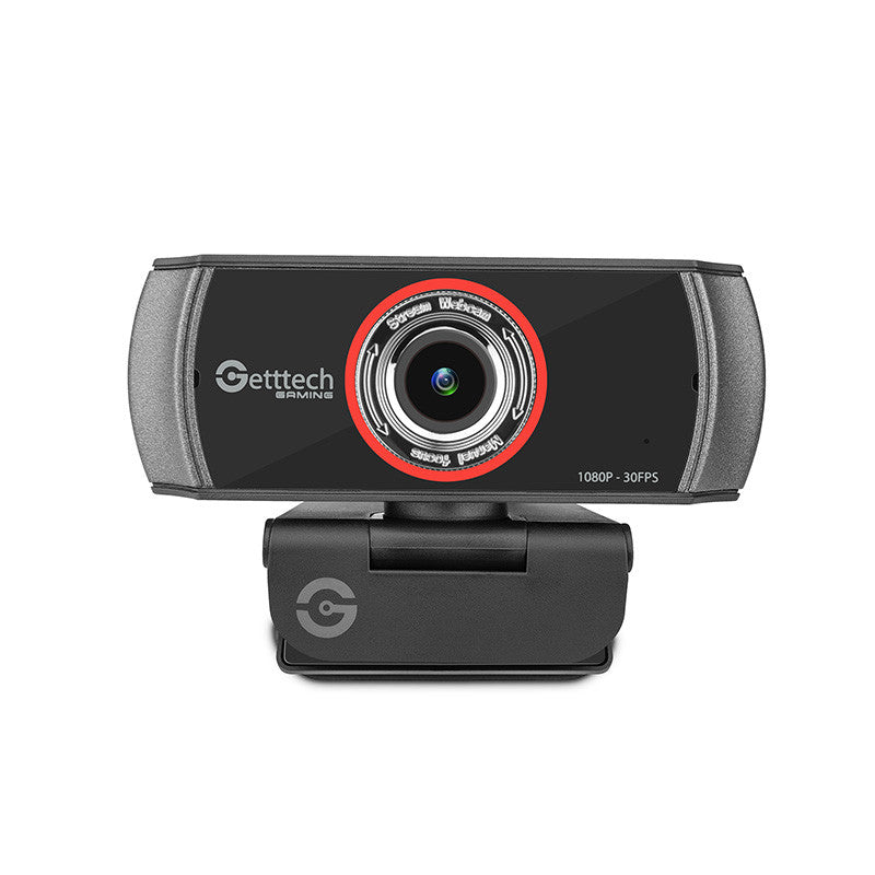 Webcam Getttech Streaming  Fhd 30Fps Usb Microfonos Dobles (Gpw-Fhdmf-G1)