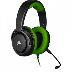 Headset Corsair Hs35 Stereo Gaming Green 3.5 Mm Ca-9011197-Na