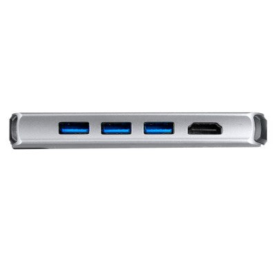 Hub Acteck Usb Type C 10 In 1 Port X Dh670 Win, Mac Plata Ac-932943