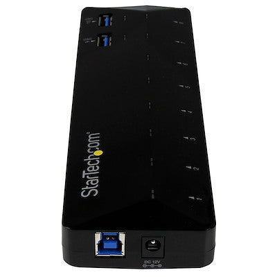 Hub Concentrador Usb 3.0 De 10 Puertos - Hub Con Puertos De Carga Y Sincronización - 2 Puertos De 1.5a - Startech.Com Modelo St103008u2c