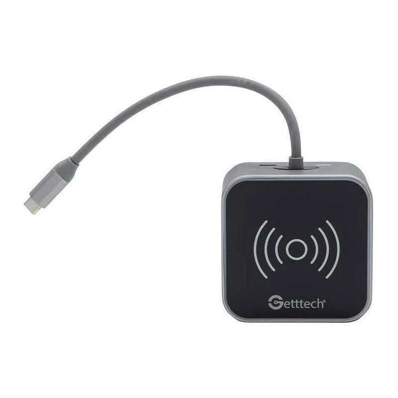 Hub Getttech Tipo C Wireless Ghw-69401 Hdmi, Rj45, Sd, Tf, Usb, 3.5mm