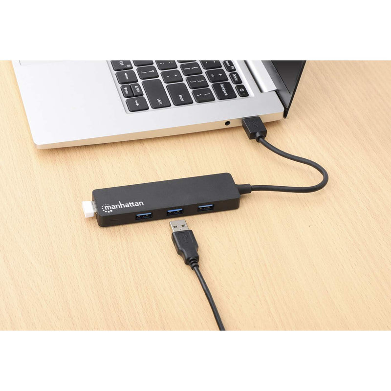 Hub Manhattan Usb M 3.2 Gen 1 A 4 P Usb Hembra De Hasta 5gbps 164900