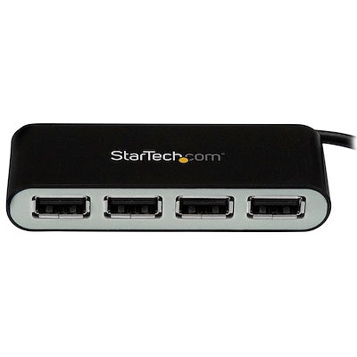 Hub Usb 2.0 De 4 Puertos - Concentrador Usb 2.0 De 4 Puertos Con Cable Integrado - Hub Portatil Usb 2.0 De 4 Puertos Alimentado Por El Bus - Startech.Com Modelo St4200mini2