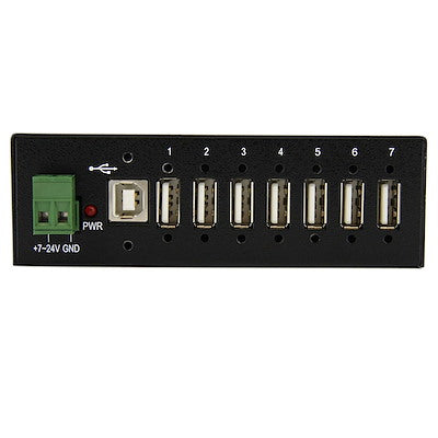 Hub Usb 2.0 De 7 Puertos - Adaptador Concentrador Hub Usb 2.0 De 7 Puertos Reforzado Industrial Con Alimentacion Startech.Com Modelo St7200usbm