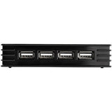 Hub Usb 2.0 De 7 Puertos - Concentrador Usb 2.0 Compacto De 7 Puertos - Usb Hi Speed - Negro - Startech.Com Modelo St7202usb