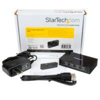 Hub Usb 2.0 De 7 Puertos - Concentrador Usb 2.0 Compacto De 7 Puertos - Usb Hi Speed - Negro - Startech.Com Modelo St7202usb