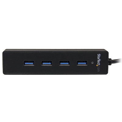 Hub Usb 3.0 De 4 Puertos - Adaptador Concentrador Hub Usb 3.0 Super Speed 4 Puertos Salidas Portatil Para Laptop Computadora - Negro - Startech.Com Modelo St4300pbu3