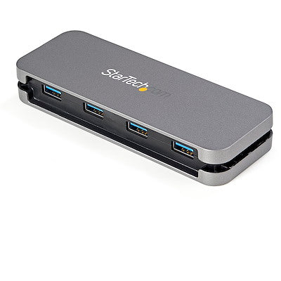 Hub Usb 3.0 De 4 Puertos Usb-A - Hub Usb Tipo A Para Laptop, Pc, 5gbps, Alimentado Por Bus Usb, Cable De 28cm Y Gestor De Cable - Startech.Com Modelo Hb30am4ab