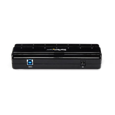 Hub Usb 3.0 De 7 Puertos - Concentrador Usb 3.0 De 7 Puertos - Hub De Escritorio Con Adaptador De Alimentación - Color Negro - Startech.Com Modelo St7300usb3b