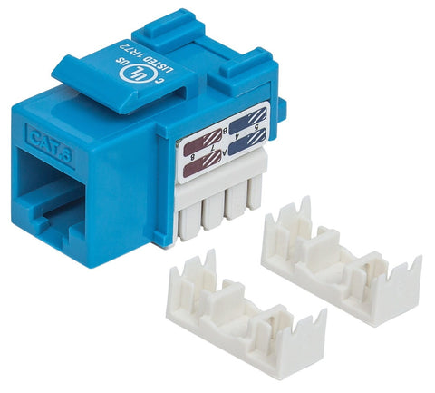 Jack De Impacto Utp Cat6 Calibe 22 Al 26awg Intellinet Azul 210737