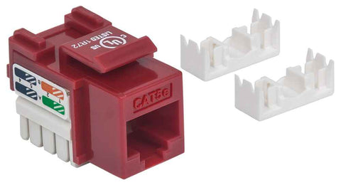 Jack De Impacto Utpcat5e Calibre 22 Al 26awg Intellinet Rojo 210478