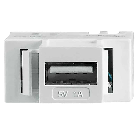 Jack Intellinet Usb A Keystone Blanco Puerto De Carga 5v, 1a 772167