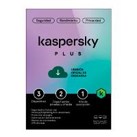 Kaspersky Plus (Internet Security), 3 Dispositivos, 2 Cuentas Kpm, 1 Año