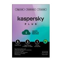 Kaspersky Plus (Internet Security), 5 Dispositivos, 3 Cuentas Kpm, 1 Año