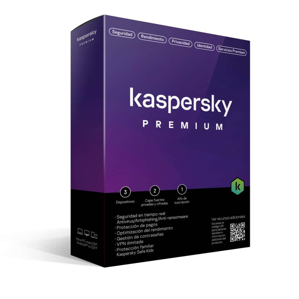 Kaspersky Premium 3 Dispositivos 1 Año (Tmks-409)