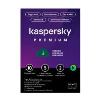Kaspersky Premium (Total Security), 10 Dispositivos, 5 Cuentas Kpm, 2 Años