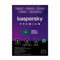 Kaspersky Premium (Total Security), 5 Dispositivos, 3 Cuentas Kpm, 2 Años