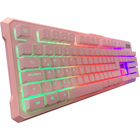 Kit 2 En 1 Gamer Balam Rush Teclado Y Mouse Rosa Squad Ktm330 Br-932769