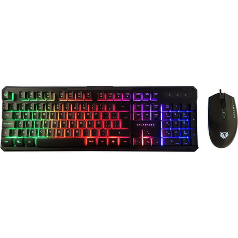Kit 2 En 1 Gamer Balam Rush Teclado/Mouse Negro Squad Ktm330 Br-932745