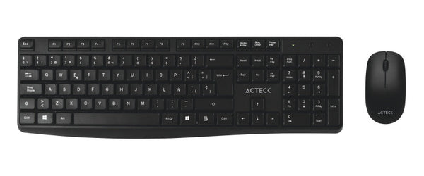 Kit 2 N 1 Acteck Teclado Con Mouse Inalambrico Usb Creator Mk440 Ac-931755