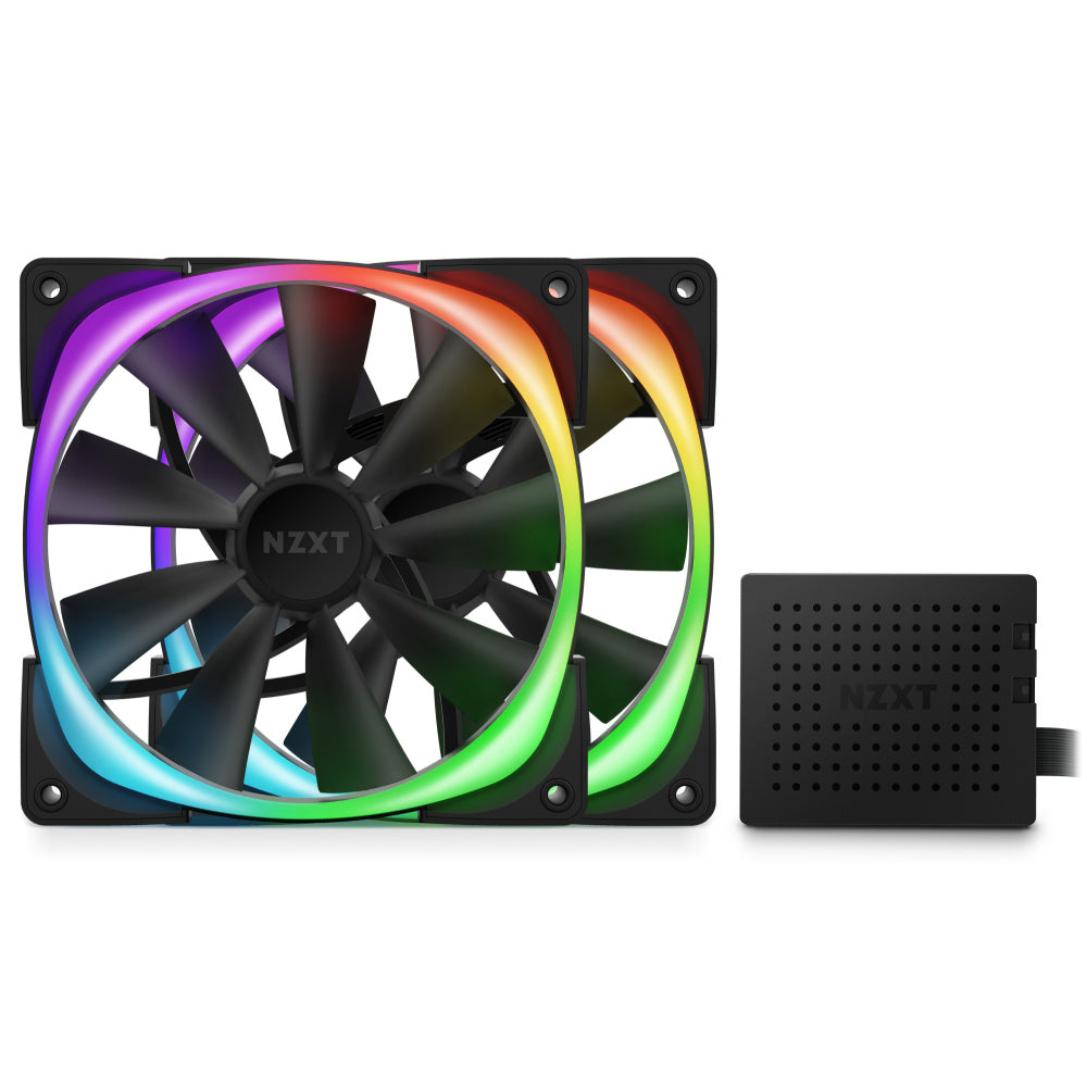 Kit 2 Ventiladores Nzxt Aer Rgb 2 Bk 140mm Hf-2814c-Db