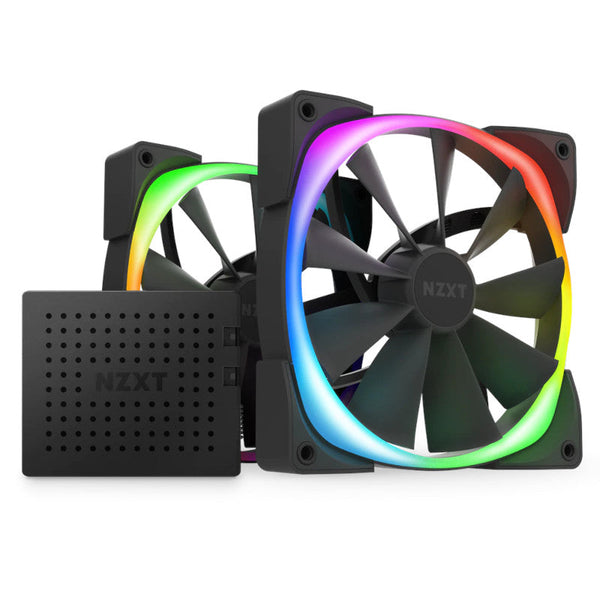 Kit 2 Ventiladores Nzxt Aer Rgb 2 Bk 140mm Hf-2814c-Db