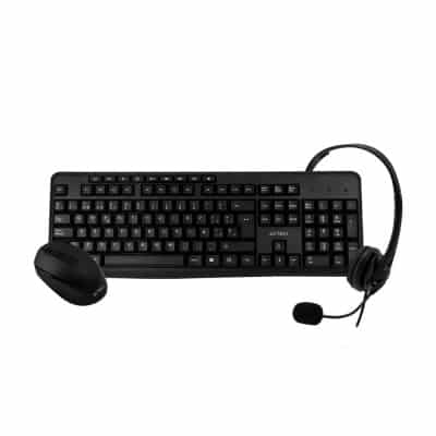 Kit 3 En 1 Multimedia Acteck Teclado, Mouse Y Diadema Creator Ac-931687