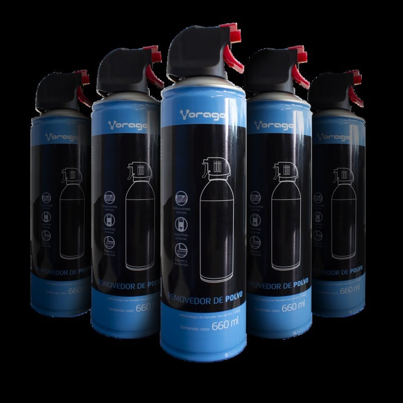 Kit 5 Piezas Aire Comprimido Vorago Kit5-Cln-300 660ml